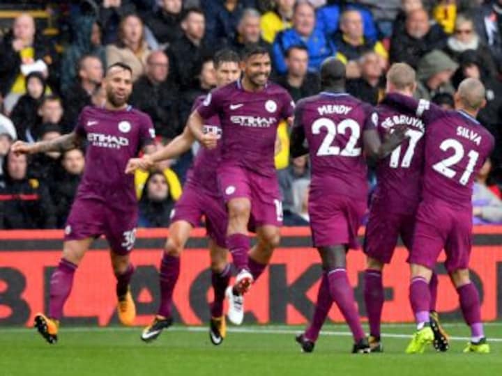Premier League: Manchester City ride on Sergio Aguero's hat-trick to rout Watford; Liverpool, Tottenham Hotspur held