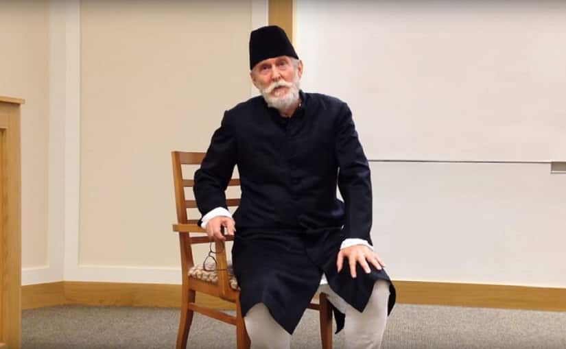 Tom Alter as Maulana Azad. YouTube