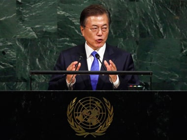 South Korea not seeking Norths collapse says President Moon Jae-In at UNGA, urges Pyongyang to abandon nukes