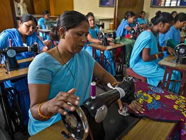 File image of workers in a NGO. AFP