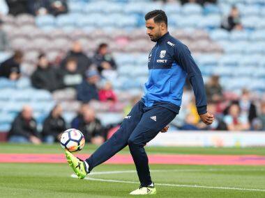 Soccer Football - Premier League - Burnley vs West Bromwich Albion - Burnley, Britain - August 19, 2017 West Bromwich Albion&rsquo;s Nacer Chadli warms up REUTERS/Scott Heppell EDITORIAL USE ONLY. No use with unauthorized audio, video, data, fixture lists, club/league logos or 