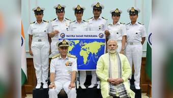 Indian Navy's first all-women crew welcomed post circumnavigating the globe, expedition took over 8 months