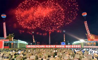 Civilians in North Korea celebrate country's sixth nuclear test with fireworks and parades