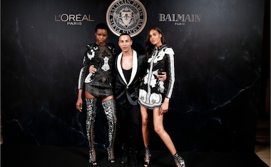 Pamela Anderson, Alessandra Ambrosio spotted at Balmain party during fashion week in Paris