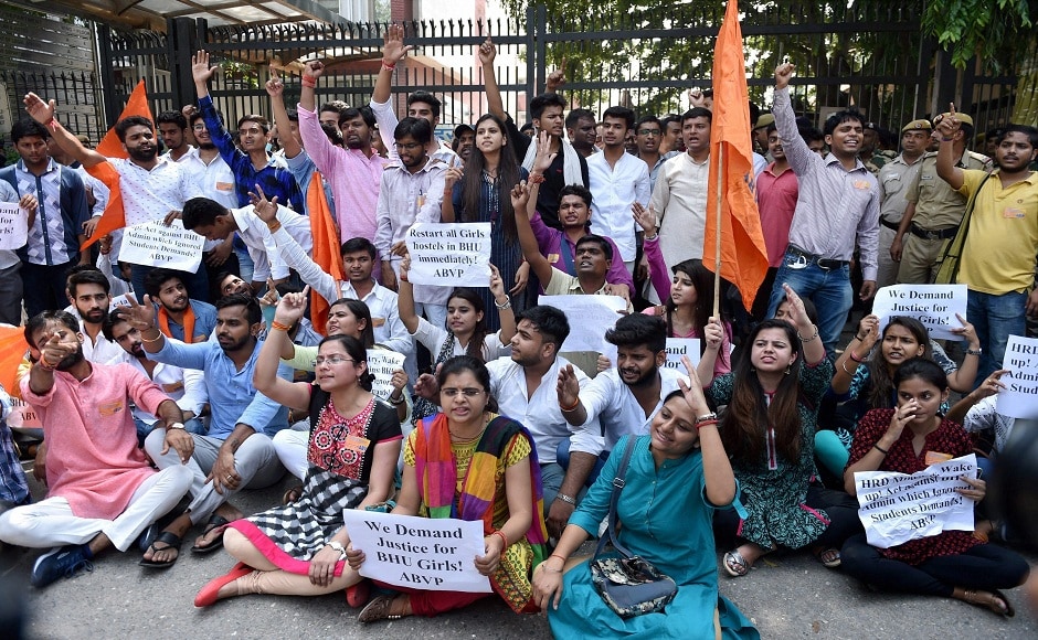 The two student organisations had separately announced their plans to stage demonstrations outside the office of the ministry of human resource development (MHRD) in New Delhi. PTI The two student organisations had separately announced their plans to stage demonstrations outside the office of the ministry of human resource development (MHRD) in New Delhi. PTI