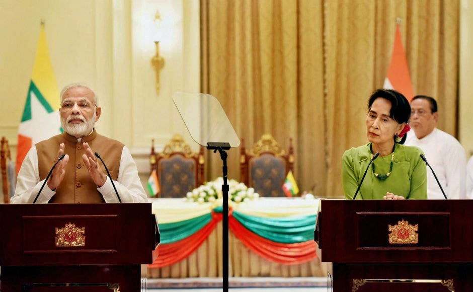 Modi expressed his concern over “extremist violence” in Myanmar’s Rakhine and “violence against security forces”. He also praised Suu Kyi’s “leadership Modi expressed his concern over “extremist violence” in Myanmar’s Rakhine and “violence against security forces”. He also praised Suu Kyi’s “leadership