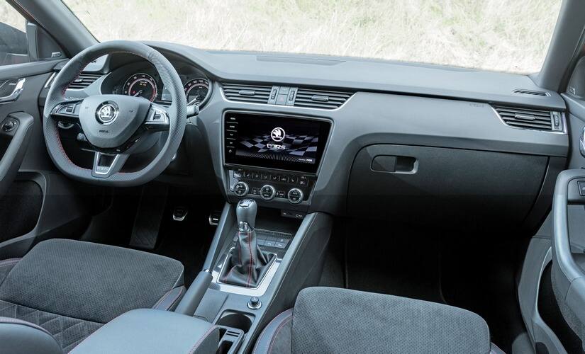 Interiors come with the RS branding on the seats, red stitching on the Alcantara leather and a bigger 9.7-inch touchscreen infotainment system.