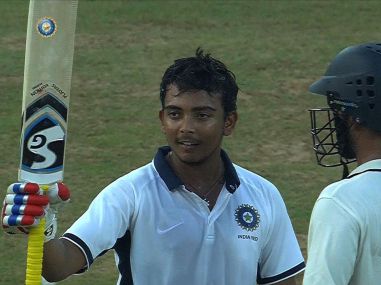 Prithvi Shaw's record-breaking journey: Charting his rise from talented school boy to domestic prodigy Prithvi Shaw's record-breaking journey: Charting his rise from talented school boy to domestic prodigy