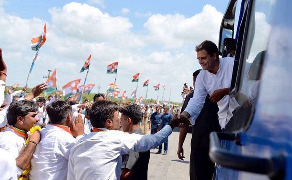 Congress vice-president Rahul Gandhi started a three-day tour of the poll-bound state of Gujarat where his party has been out of power for over two decades now. Firstpost/ Darshan Desai Congress vice-president Rahul Gandhi started a three-day tour of the poll-bound state of Gujarat where his party has been out of power for over two decades now. Firstpost/ Darshan Desai