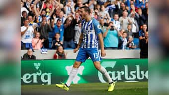 Premier League: Brighton and Hove Albion beat West Brom to clinch first top-flight win since 1983