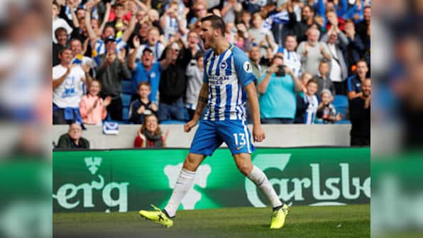 Premier League: Brighton and Hove Albion beat West Brom to clinch first top-flight win since 1983