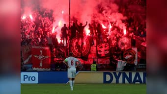 Champions League: Spartak Moscow charged by UEFA after flare thrown by fans almost hits referee