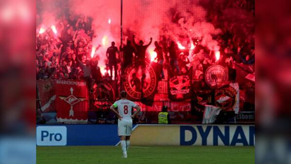 Champions League: Spartak Moscow charged by UEFA after flare thrown by fans almost hits referee