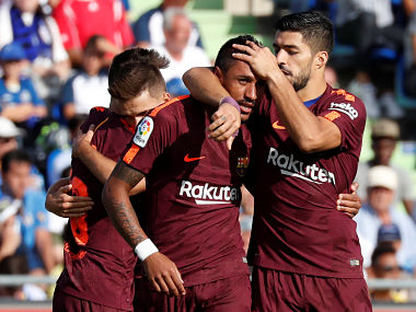La Liga: Paulinho's late winner helps Barcelona beat Getafe; Ousmane Dembele goes off injured La Liga: Paulinho's late winner helps Barcelona beat Getafe; Ousmane Dembele goes off injured
