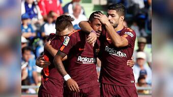 La Liga: Paulinho's late winner helps Barcelona beat Getafe; Ousmane Dembele goes off injured