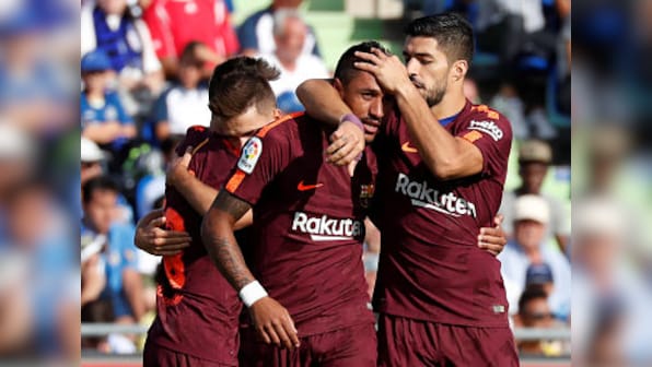 La Liga: Paulinho's late winner helps Barcelona beat Getafe; Ousmane Dembele goes off injured