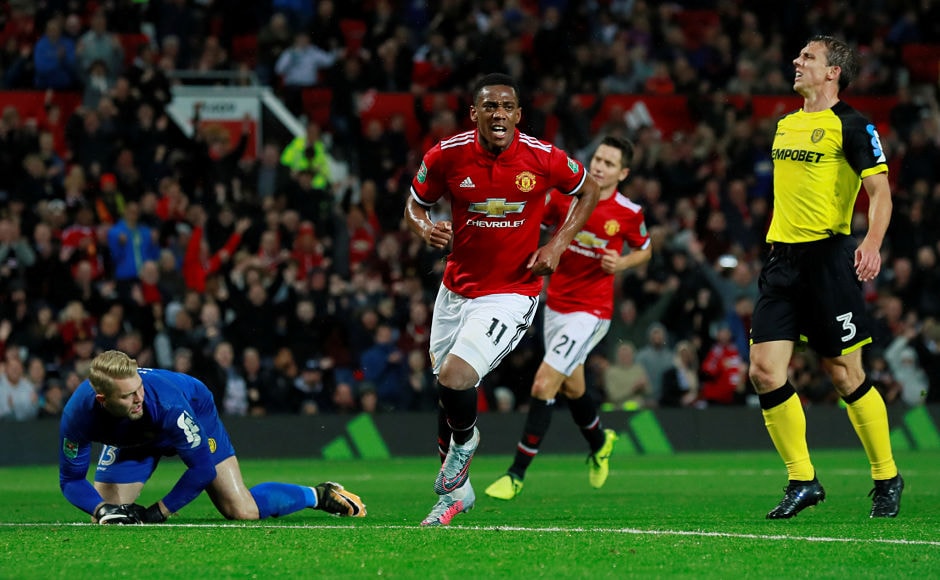 Jesse Lingard and Anthony Martial were also on target for United who face Swansea City in the fourth round of League Cup. Reuters Jesse Lingard and Anthony Martial were also on target for United who face Swansea City in the fourth round of League Cup. Reuters