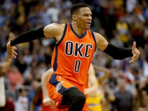 2018 NBA Assists Leader Oklahoma City Thunder Russell Westbrook