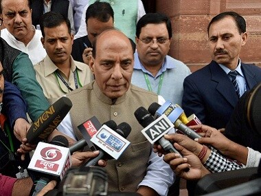 File image of Union home minister Rajnath Singh. PTI