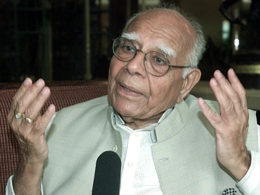 BJP, Ram Jethmalani resolve issue of lawyer's expulsion from party; urge Delhi court to end pending suit BJP, Ram Jethmalani resolve issue of lawyer's expulsion from party; urge Delhi court to end pending suit