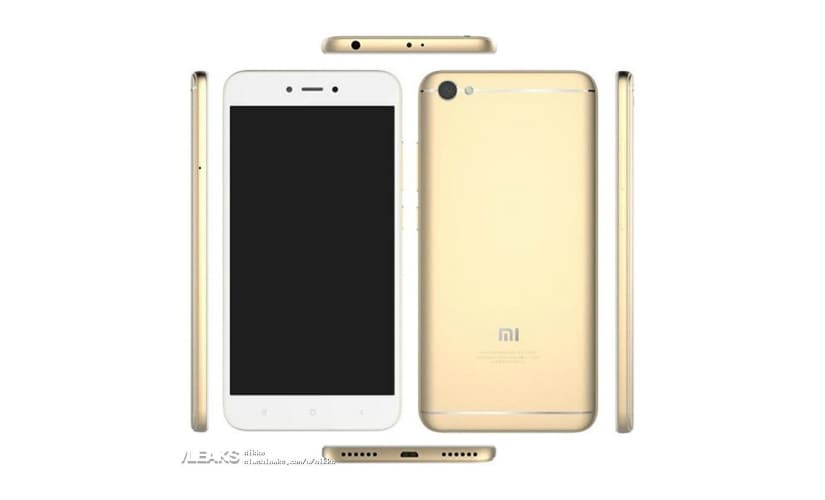Press Render of the Xiaomi Redmi Note 5A. GSMArena.