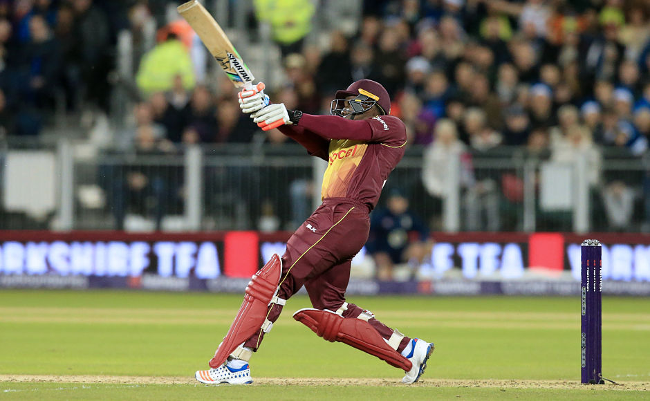 After a dominating first 10 overs, Windies collapesd to 142/7 from 106/1. At that stage, Rovman Powell played a handy knock of 28 runs off 19 balls. AFP After a dominating first 10 overs, Windies collapesd to 142/7 from 106/1. At that stage, Rovman Powell played a handy knock of 28 runs off 19 balls. AFP