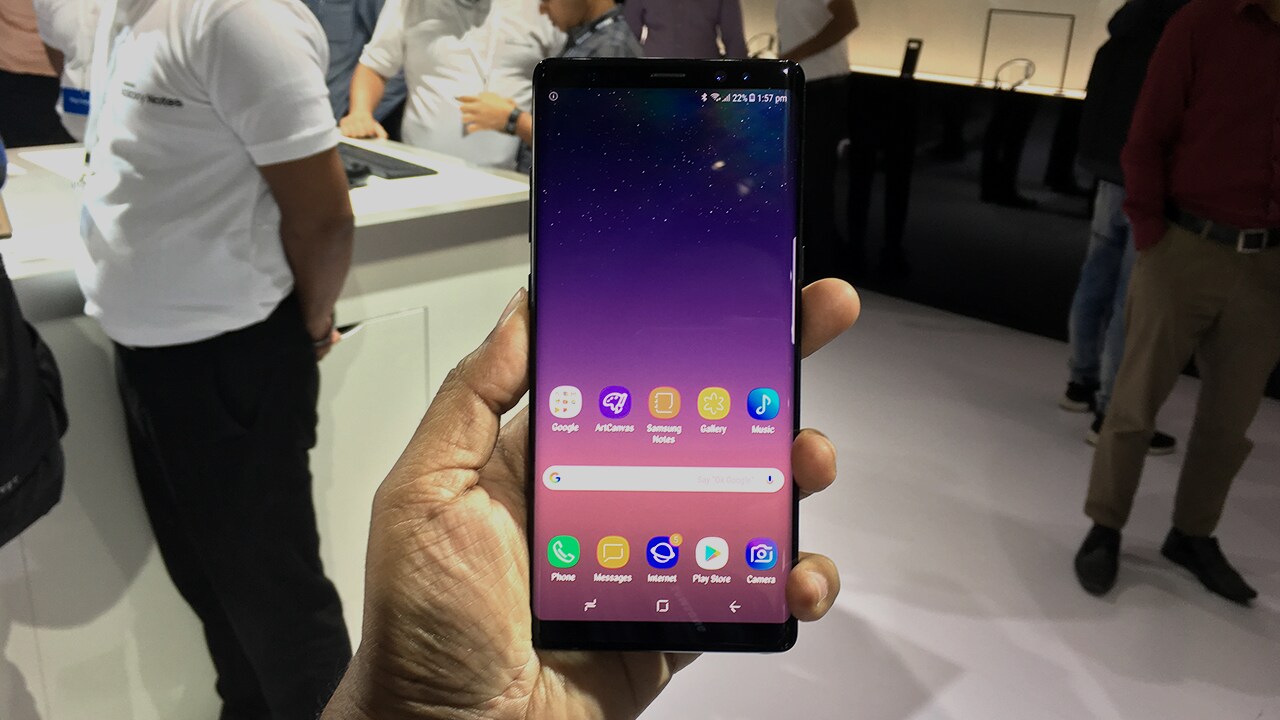 The Note 8 is about half an inch larger than the Galaxy S8 Plus