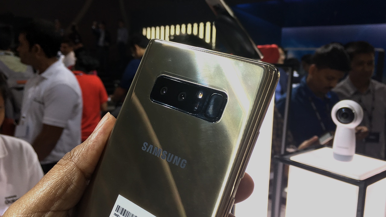 The dual camera on the Note 8 is impressive