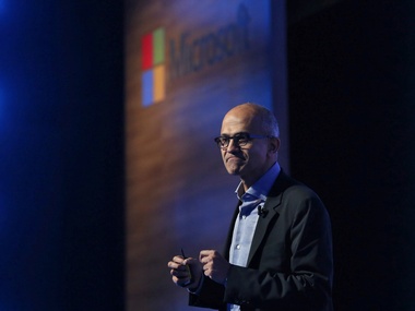 Satya Nadella visits employees at Microsoft India's Development Centre in Hyderabad Satya Nadella visits employees at Microsoft India's Development Centre in Hyderabad