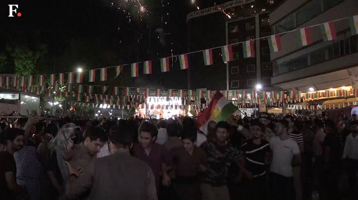 Watch: Iraqi Kurds celebrate historic independence referendum in Arbil