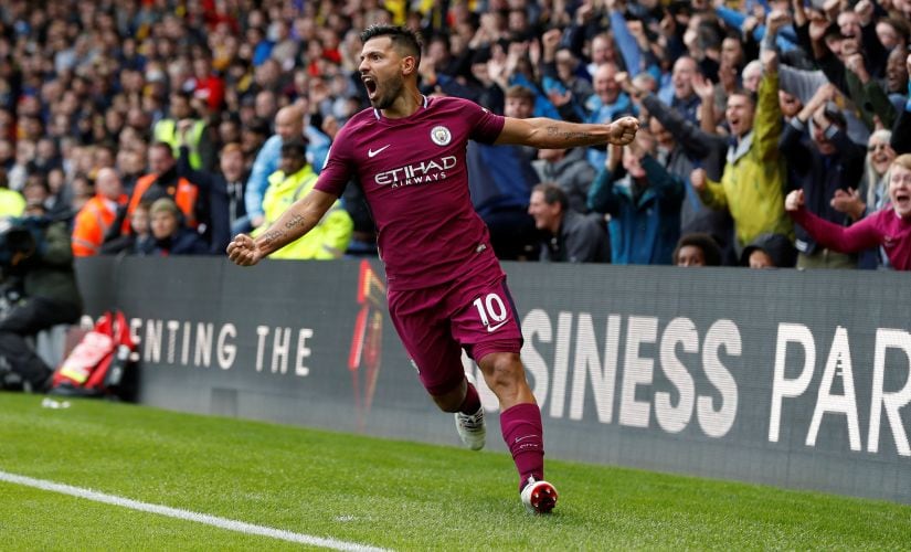 Manchester City's Sergio Aguero proved he is still the king of Premier League forwards with a hat-trick against Watford. Reuters