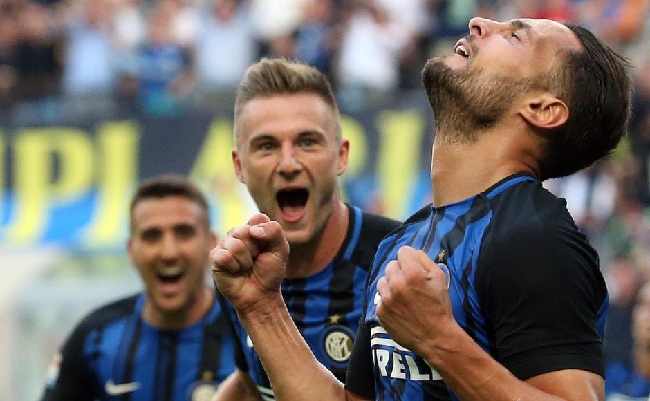 Inter Milan scored what was proved to be the winner when Danilo D'Ambrosio headed in a corner. AP Inter Milan scored what was proved to be the winner when Danilo D'Ambrosio headed in a corner. AP