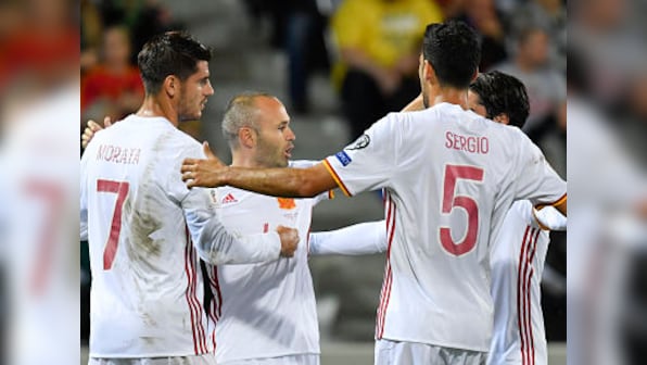 FIFA 2018 World Cup qualifiers: Spain remain on top of Group G after thrashing Liechtenstein 8-0, again
