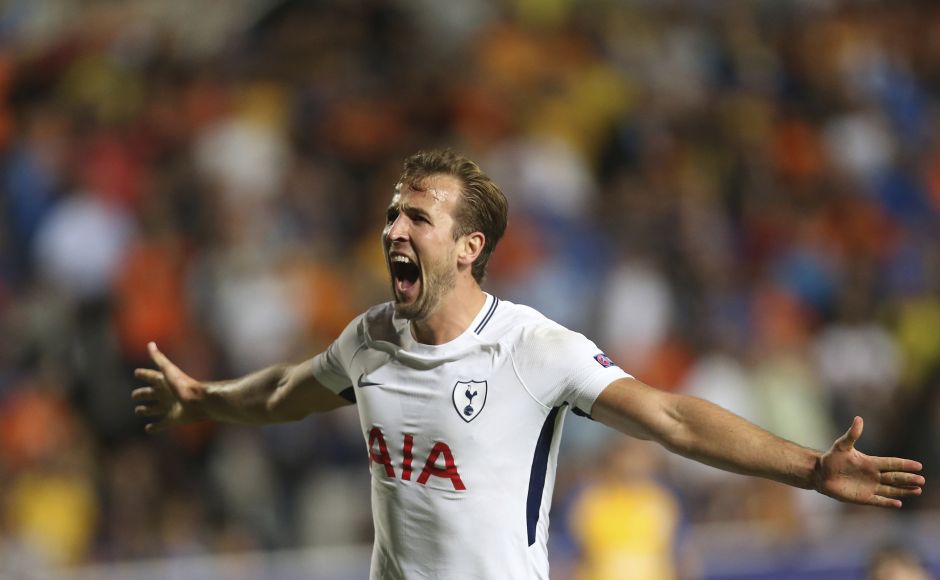 Harry Kane's first Champions League hat-trick gave Tottenham Hotspur a 3-0 victory away at APOEL Nicosia. AP Harry Kane's first Champions League hat-trick gave Tottenham Hotspur a 3-0 victory away at APOEL Nicosia. AP