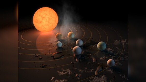 Earth-sized planets orbiting dwarf star TRAPPIST-1 may have water: Study