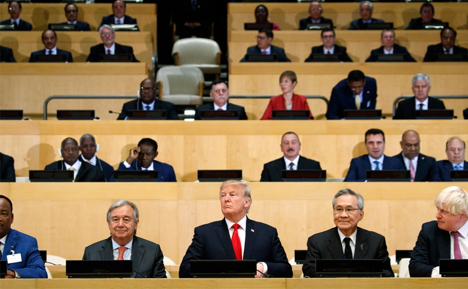 Facing an escalating nuclear threat from North Korea and the mass flight of minority Muslims from Myanmar, world leaders gather at the United Nations starting Monday to tackle these and other tough challenges, from the spread of terrorism to a warming planet. AP Facing an escalating nuclear threat from North Korea and the mass flight of minority Muslims from Myanmar, world leaders gather at the United Nations starting Monday to tackle these and other tough challenges, from the spread of terrorism to a warming planet. AP