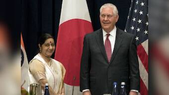 Sushma Swaraj discusses Pakistan, terrorism, H1B visas with US Secretary of State Tillerson