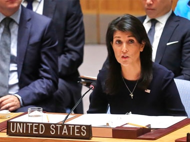 File image of United Nations US Ambassador Nikki Haley. AP