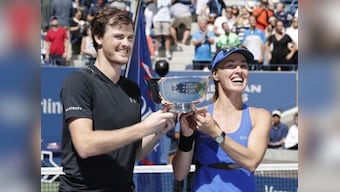 US Open 2017: Martin Hingis and Jamie Murray win mixed doubles title for second Grand Slam together