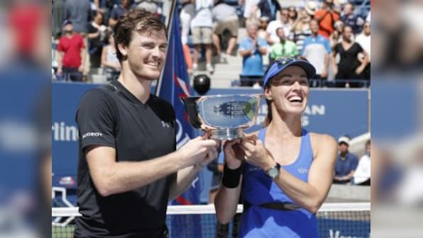 US Open 2017: Martin Hingis and Jamie Murray win mixed doubles title for second Grand Slam together