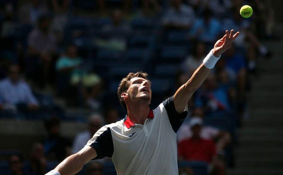 Busta defeated Schwartzman in straight sets and is the only player to have reached the semi-final of the 2017 US Open without dropping a set. Reuters Busta defeated Schwartzman in straight sets and is the only player to have reached the semi-final of the 2017 US Open without dropping a set. Reuters