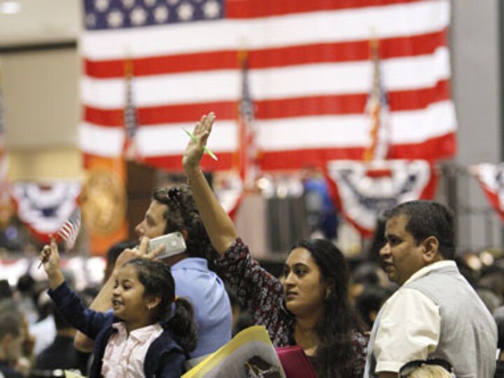 Hundreds of Indian workers rally outside White House supporting merit-based immigration policies