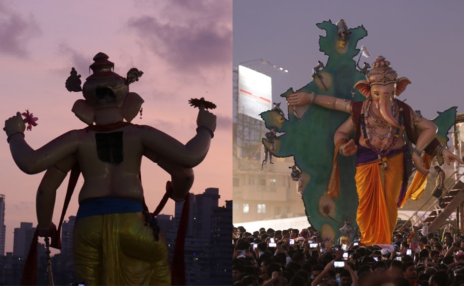 Besides Mumbai, major immersions were also carried out in the coastal district of Palghar, Thane, Raigad, Ratnagiri and Sindhudurg. Image courtesy Sachin Gokhale/Firstpost Besides Mumbai, major immersions were also carried out in the coastal district of Palghar, Thane, Raigad, Ratnagiri and Sindhudurg. Image courtesy Sachin Gokhale/Firstpost
