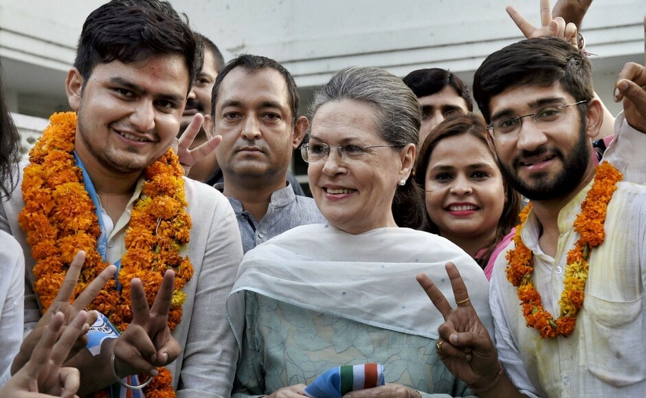 In a major comeback, the Congress' student wing NSUI on Wednesday bagged the posts of president and vice-president in the Delhi University Students Union (DUSU). RSS-affiliated ABVP won the posts of secretary and joint secretary. PTI In a major comeback, the Congress' student wing NSUI on Wednesday bagged the posts of president and vice-president in the Delhi University Students Union (DUSU). RSS-affiliated ABVP won the posts of secretary and joint secretary. PTI