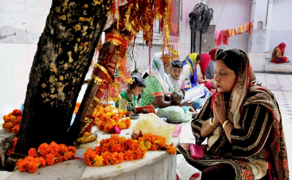 People also dress in a different colour on each day of Navratri, which is decided based on what day of the week the festival starts. Dates and colours across India may vary according to different cultures. PTI People also dress in a different colour on each day of Navratri, which is decided based on what day of the week the festival starts. Dates and colours across India may vary according to different cultures. PTI