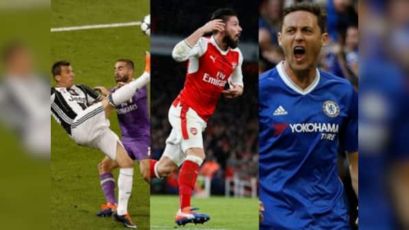 FIFA Puskas Award: Mario Mandzukic, Olivier Giroud and Nemanja Matic among contenders for goal of the year