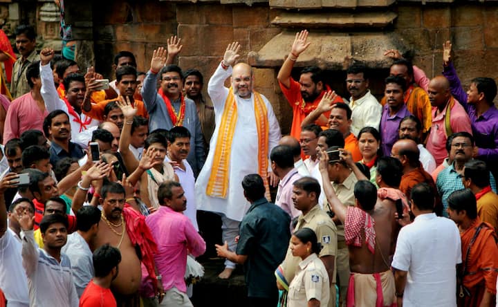 Amit Shah arrives in Bhubaneswar, promises to fight 2019 Odisha Assembly polls alone Amit Shah arrives in Bhubaneswar, promises to fight 2019 Odisha Assembly polls alone