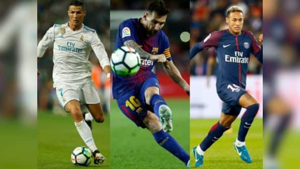 Cristiano Ronaldo, Lionel Messi and Neymar on three-man shortlist for Best FIFA Men's Player Award