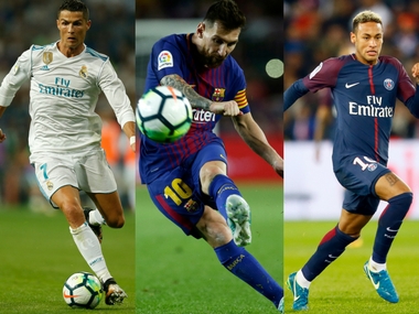 Cristiano Ronaldo, Lionel Messi and Neymar on three-man shortlist for Best FIFA Men's Player Award Cristiano Ronaldo, Lionel Messi and Neymar on three-man shortlist for Best FIFA Men's Player Award