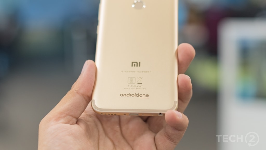 Android One branding on the base. Image: Tech2/Rehan Hooda